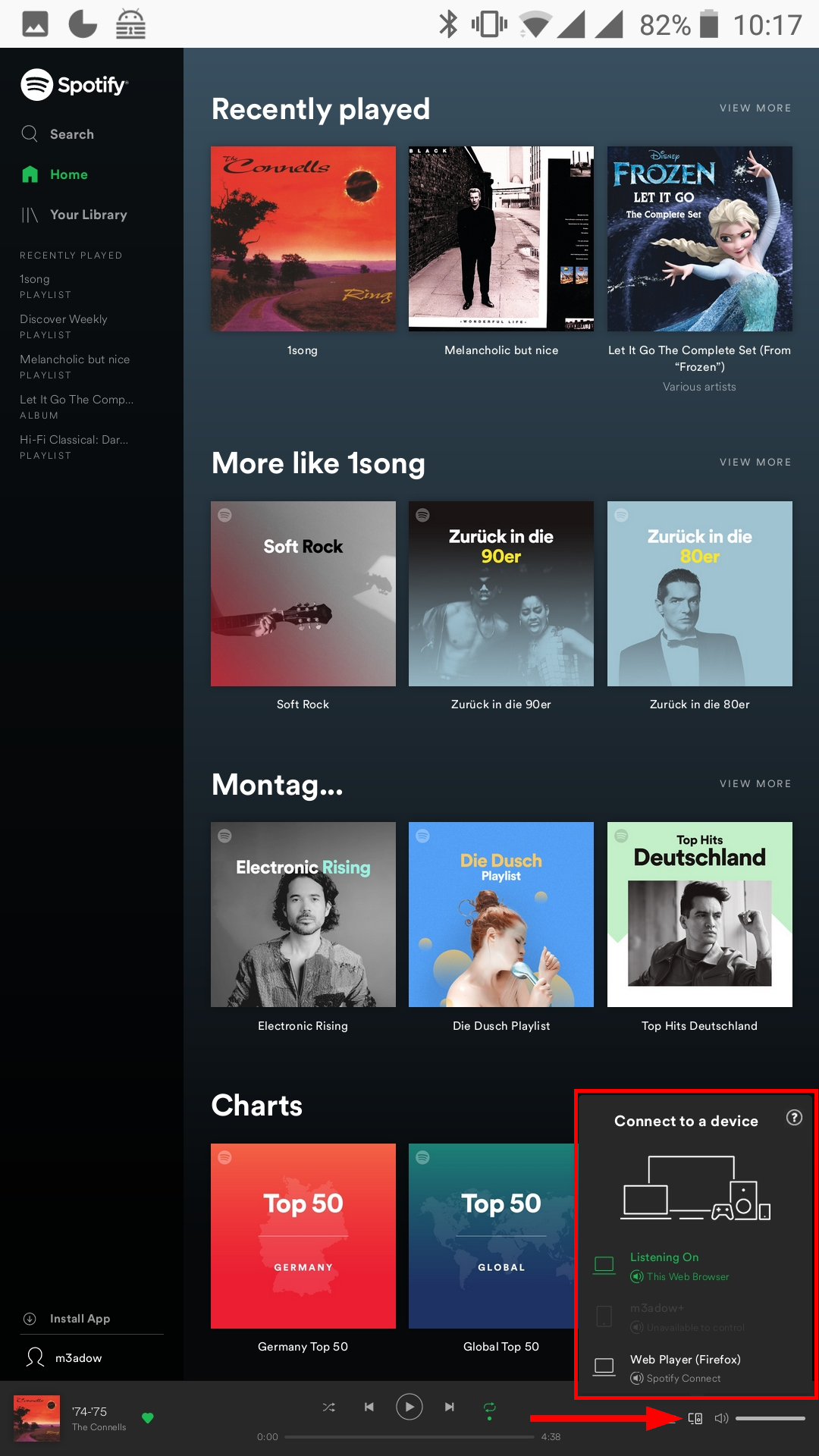 spotify on android free apk